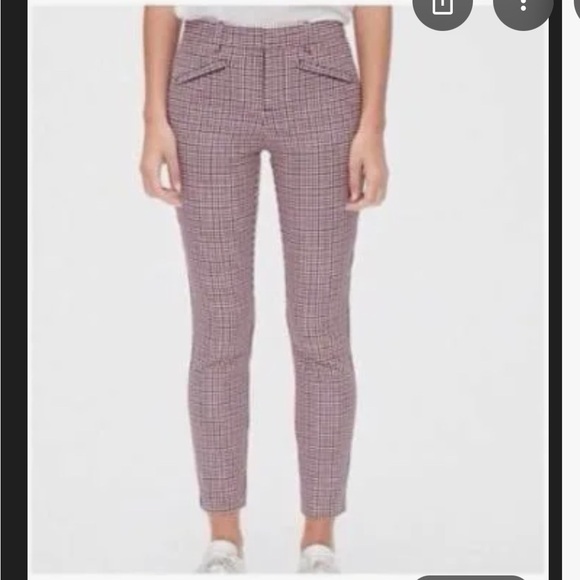 Gap signature skinny ankle pants plaid size 10 - Picture 4 of 4